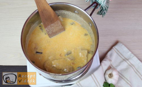 Bakonyi sertésszelet recept, bakonyi sertésszelet elkészítése 15. lépés