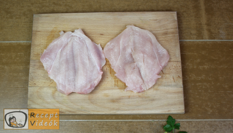 Cordon bleu recept, cordon bleu elkészítése 1. lépés