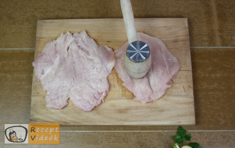 Cordon bleu recept, cordon bleu elkészítése 2. lépés