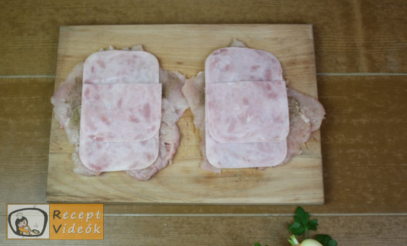 Cordon bleu recept, cordon bleu elkészítése 5. lépés