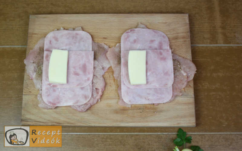 Cordon bleu recept, cordon bleu elkészítése 6. lépés