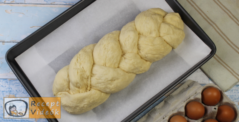 Fonott kalács recept, fonott kalács elkészítése nyolcadik lépés