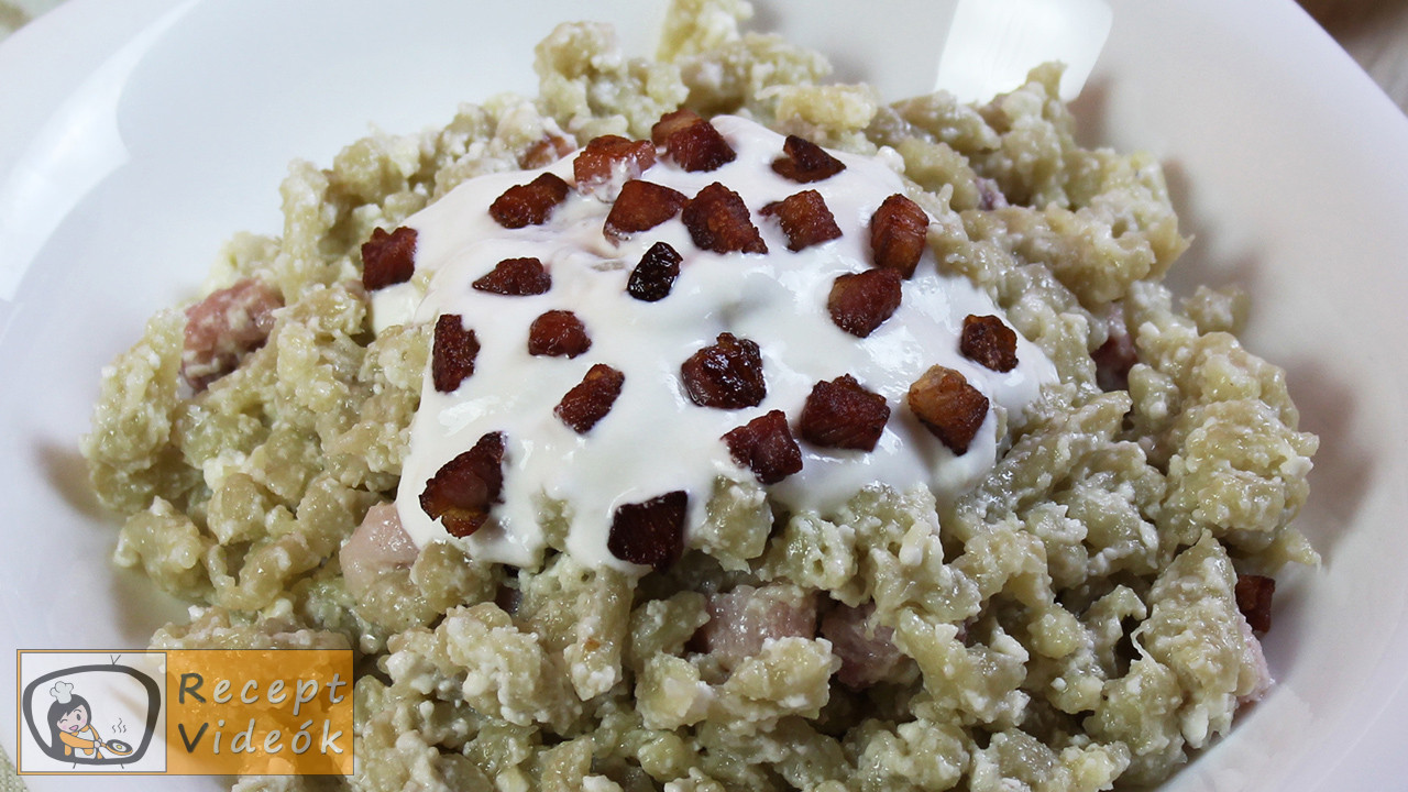 Juhtúrós sztrapacska recept, juhtúrós sztrapacska elkészítése - Recept Videók