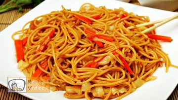 Kínai zöldséges tészta recept, kínai zöldséges tészta elkészítése - Recept Videók