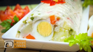 Dermesztett majonézes saláta recept elkészítése - Recept Videók