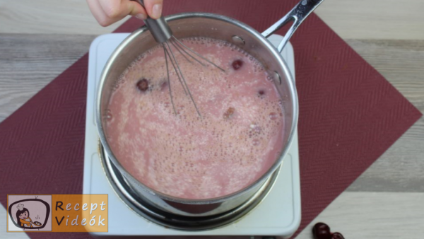 Meggyszósz (meggymártás) recept, meggyszósz (meggymártás) elkészítése 6. lépés