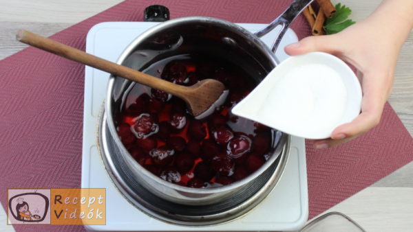 Meggyszósz (meggymártás) recept, meggyszósz (meggymártás) elkészítése 2. lépés