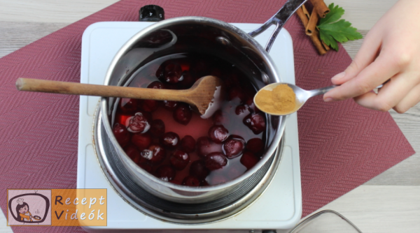 Meggyszósz (meggymártás) recept, meggyszósz (meggymártás) elkészítése 4. lépés