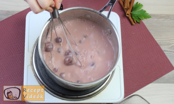 Meggyszósz (meggymártás) recept, meggyszósz (meggymártás) elkészítése 6. lépés