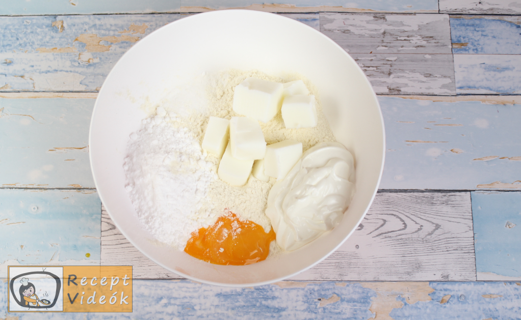 Mimóza szelet recept, mimóza szelet elkészítése 1. lépés