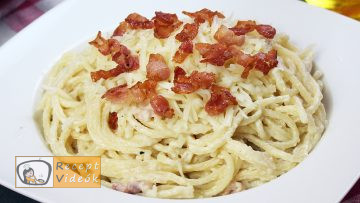 Baconös spagetti recept, baconös spagetti elkészítése - Recept Videók