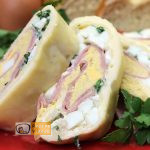 Tojásos-sonkás sajttekercs recept elkészítése - Recept Videók