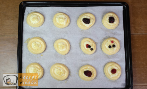 Kelt édes fészek túróval recept elkészítése 13. lépés
