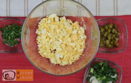 Húsvéti diy kreatív recept ötletek, asztaldíszek - Tojáskrém recept 1. lépés