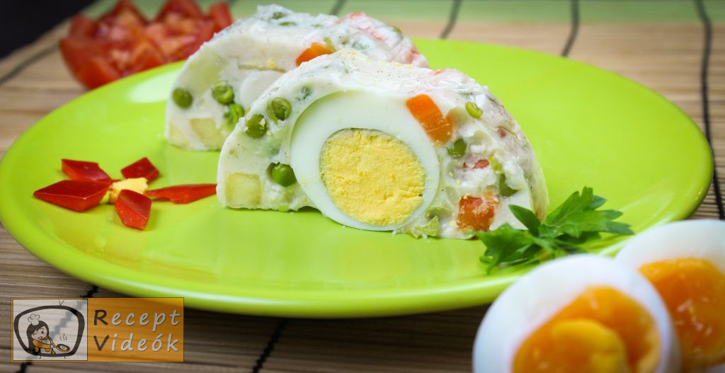 Dermesztett majonézes saláta recept elkészítése - Recept Videók