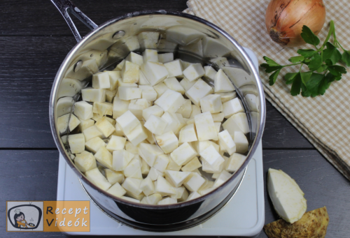 Zellerkrémleves recept, zellerkrémleves elkészítése 1. lépés