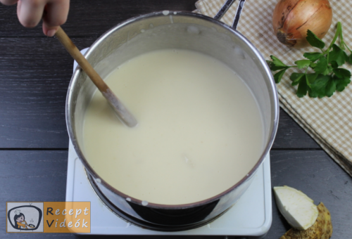 Zellerkrémleves recept, zellerkrémleves elkészítése 7. lépés