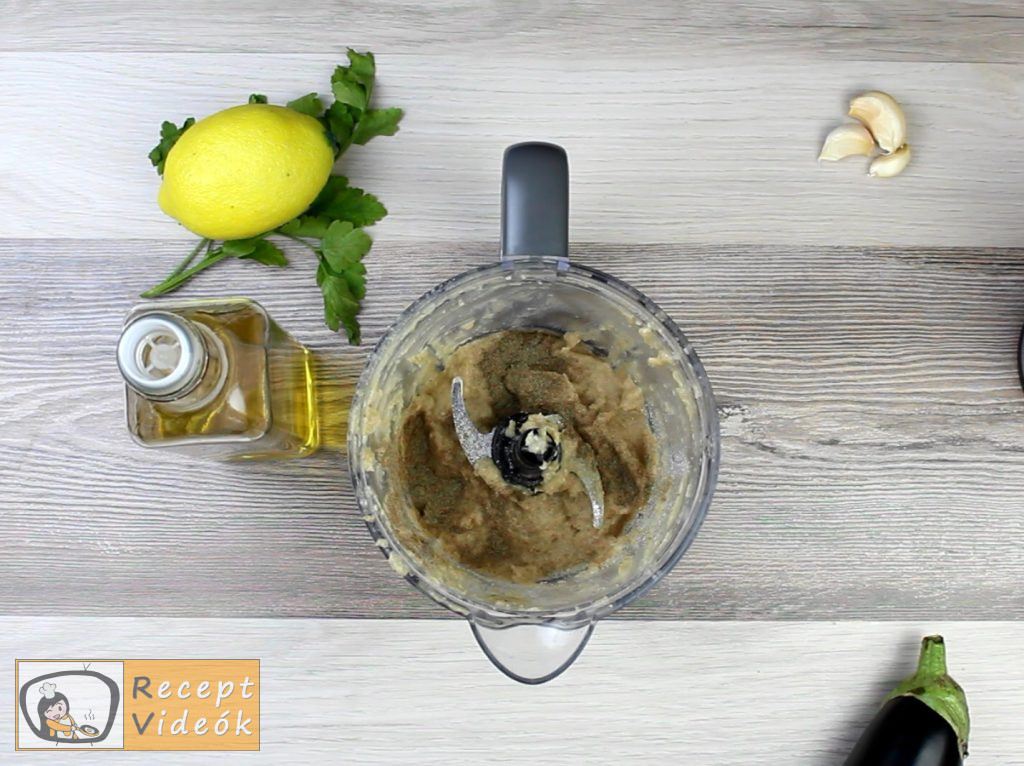 Padlizsánkrém recept, padlizsánkrém elkészítése 6. lépés