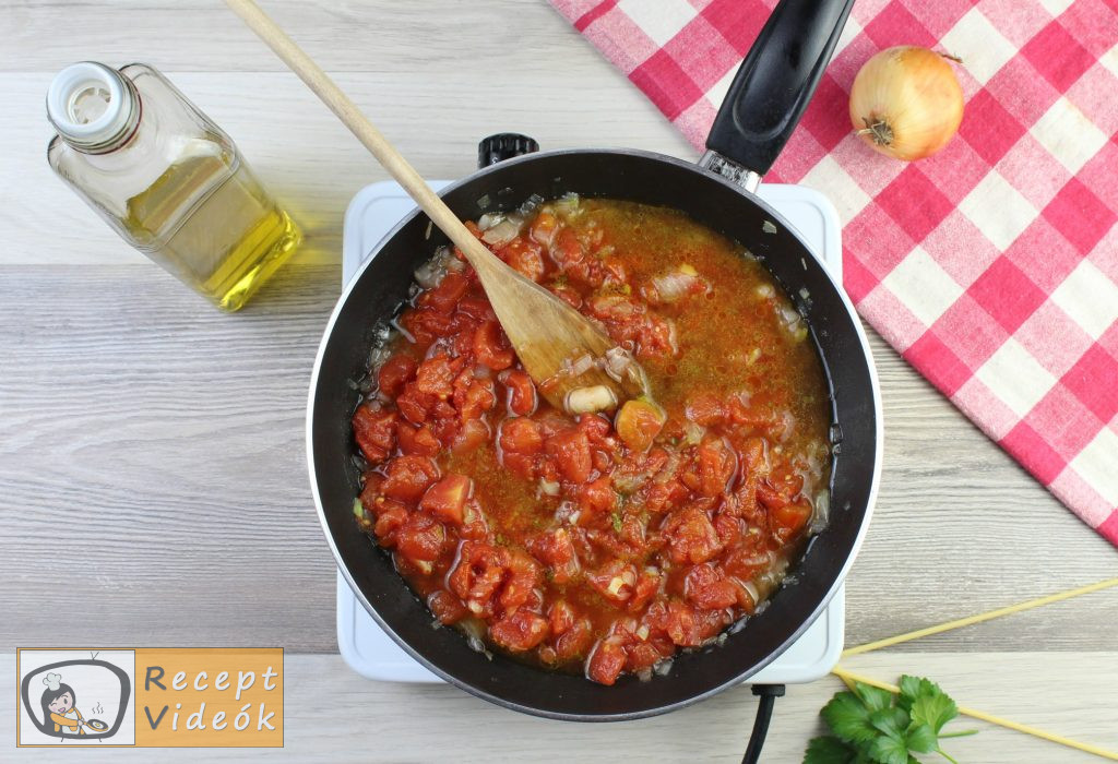 Paradicsomos makaróni recept elkészítése 4. lépés