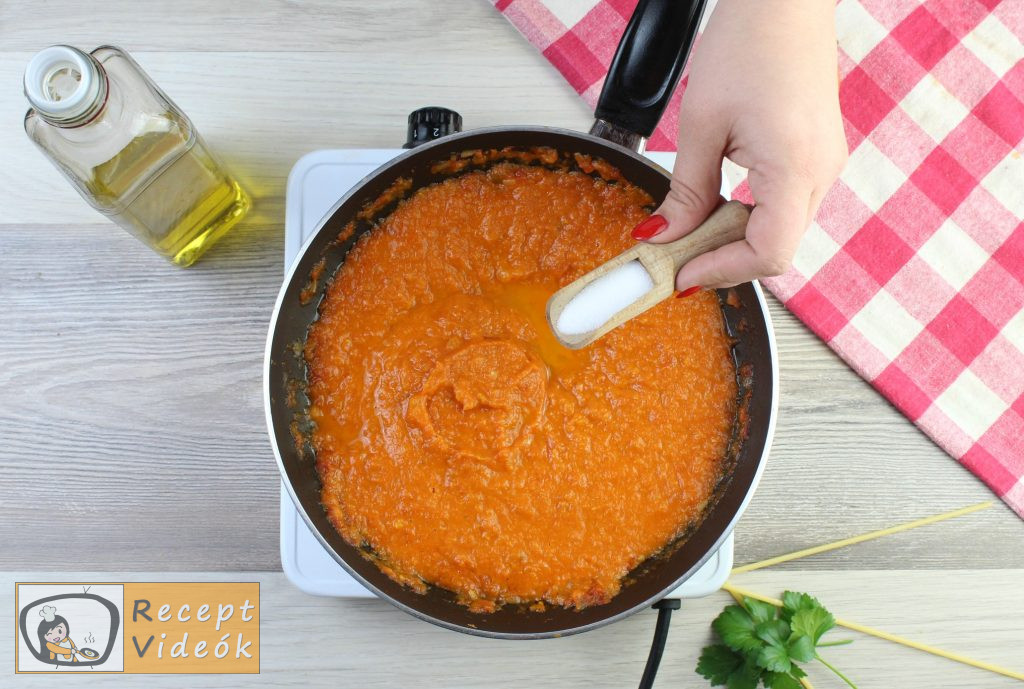 Paradicsomos makaróni recept elkészítése 5. lépés