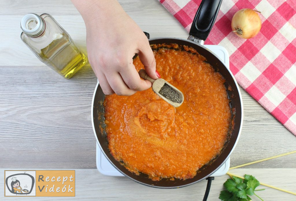 Paradicsomos makaróni recept elkészítése 6. lépés