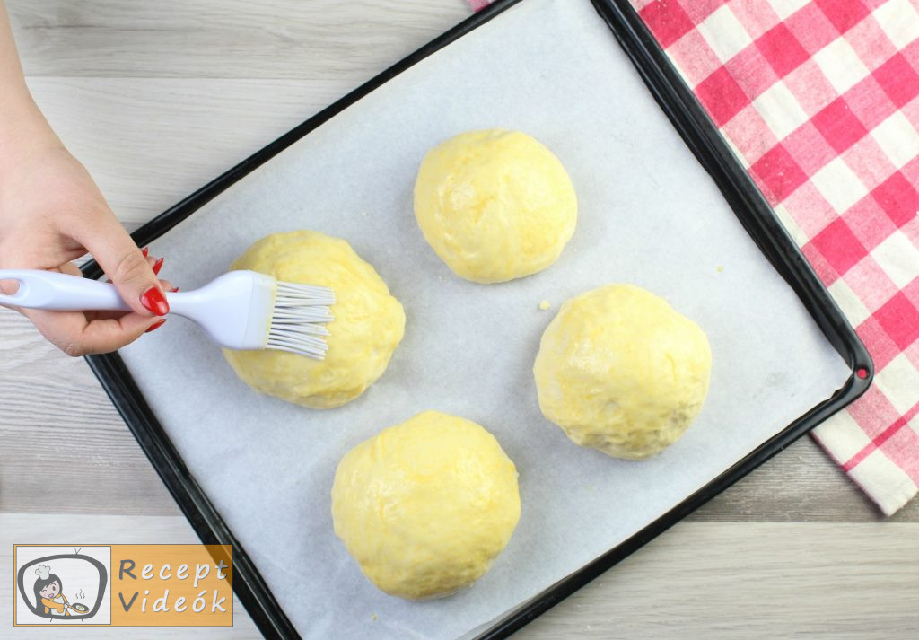 hamburger zsemle recept, hamburger zsemle elkészítése 5. lépés