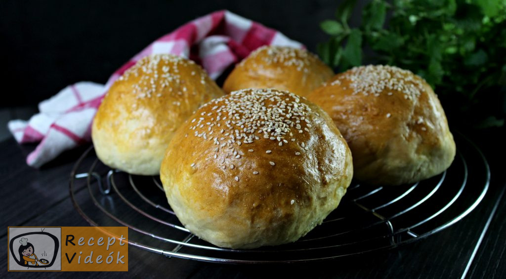 hamburger zsemle recept, hamburger zsemle elkészítése - Recept Videók