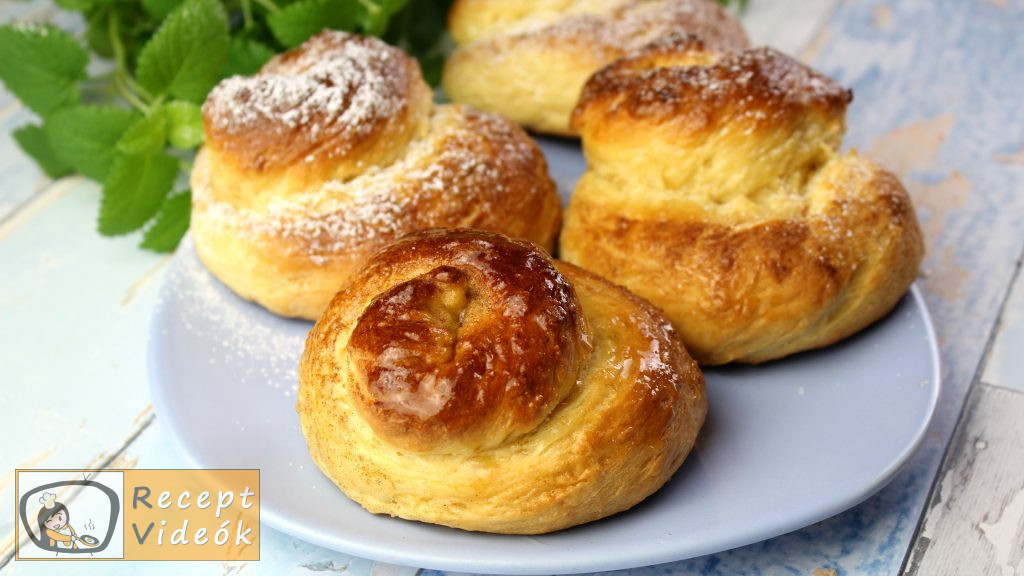 Fahéjas-cukros briós recept elkészítése - Recept Videók