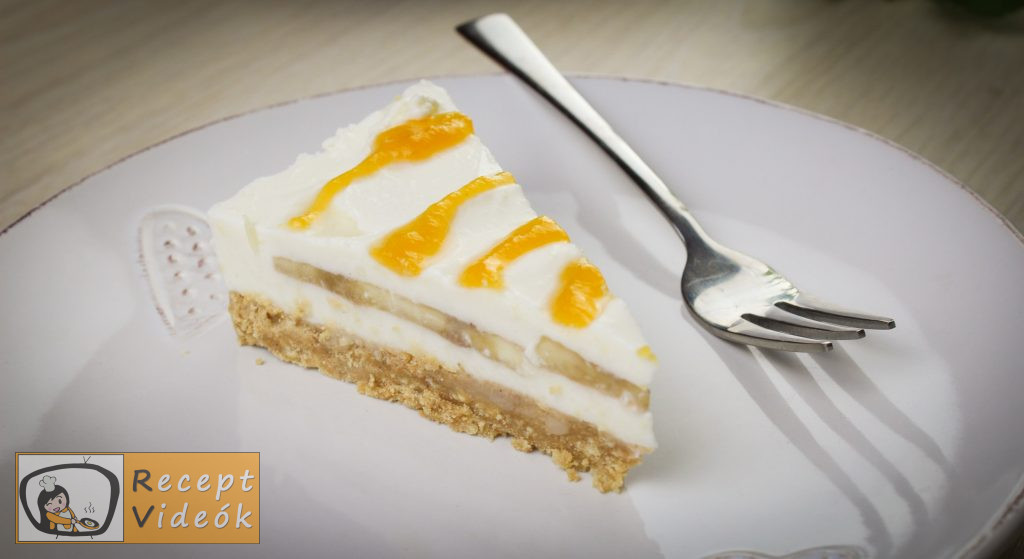 Banános joghurttorta recept elkészítése - Recept Videók