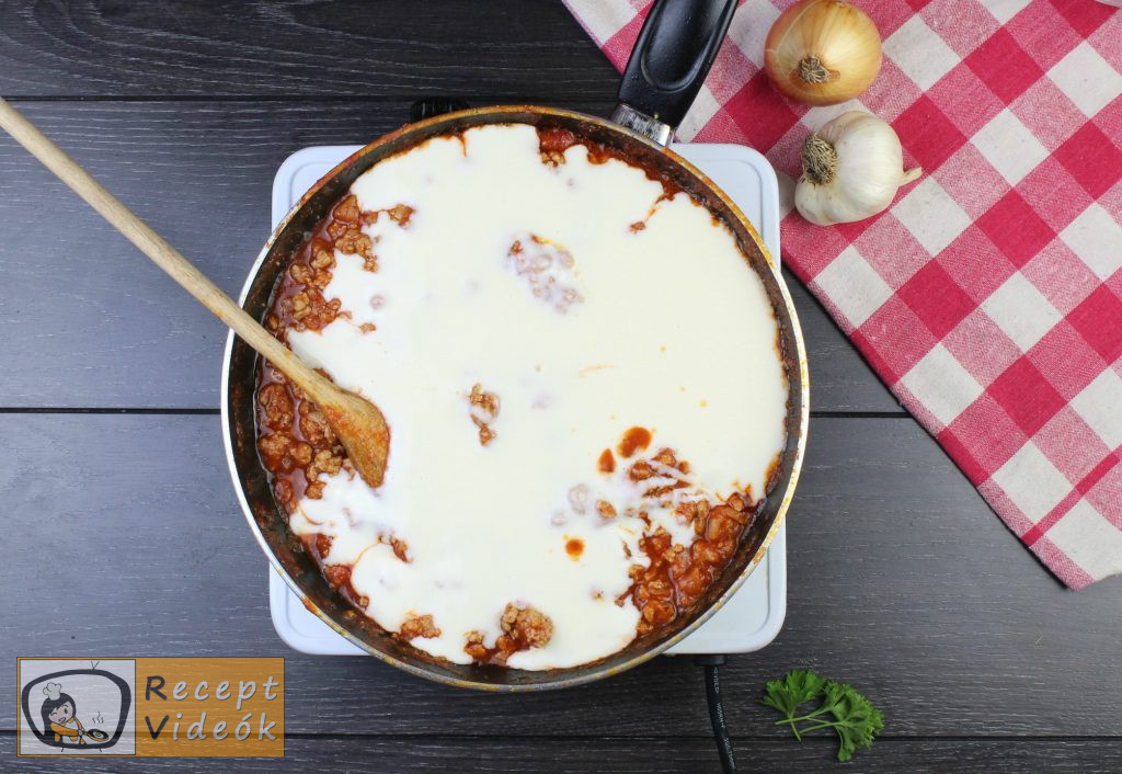 Lasagne recept, lasagne elkészítése 5. lépés