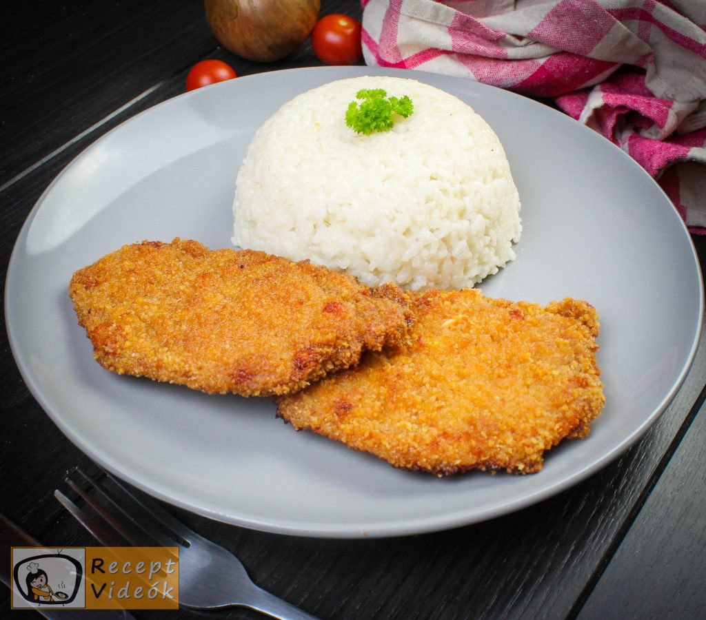 sütőben sült rántott hús recept elkészítése - Recept Videók