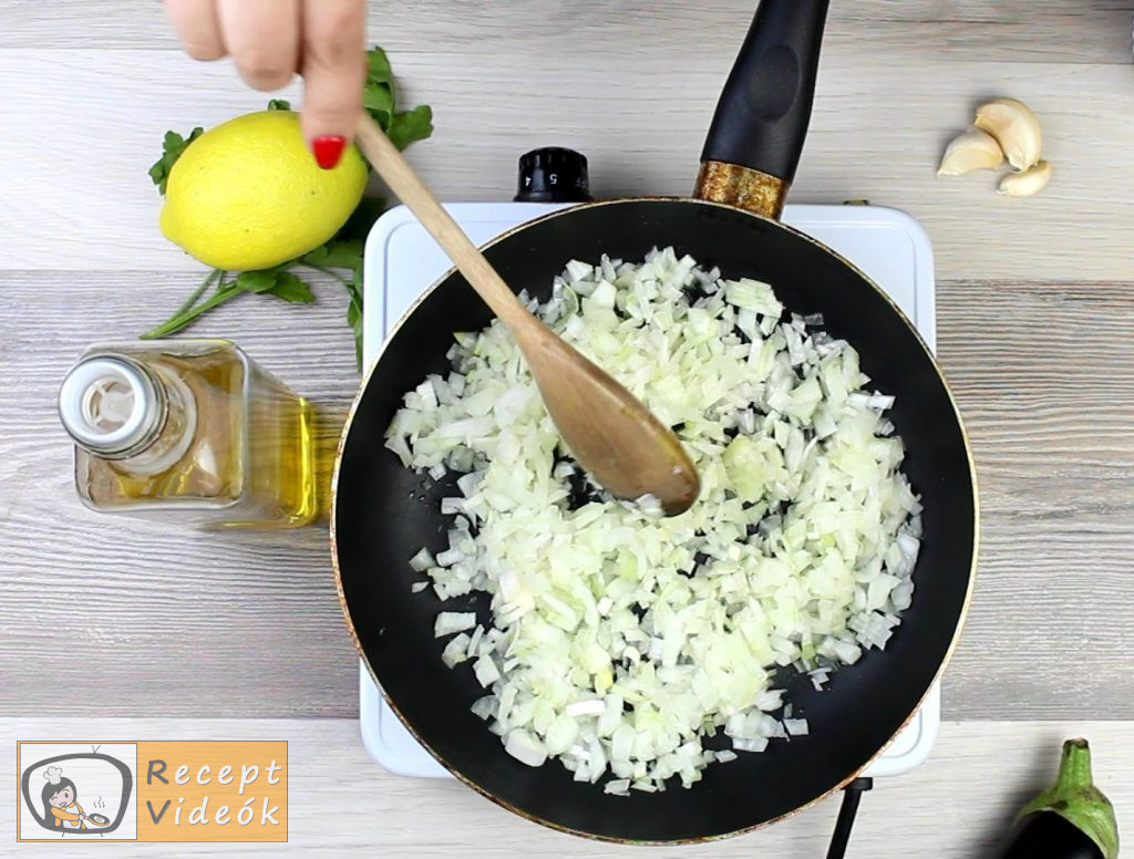 Padlizsánkrém recept, padlizsánkrém elkészítése 2. lépés