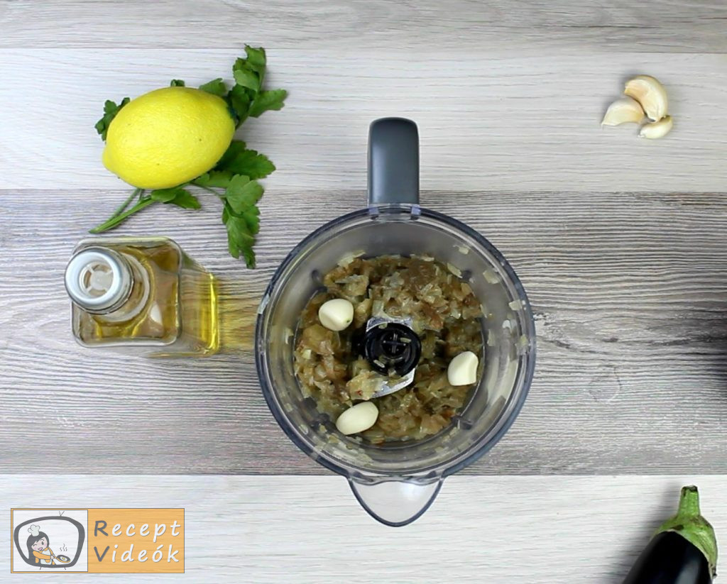 Padlizsánkrém recept, padlizsánkrém elkészítése 5. lépés