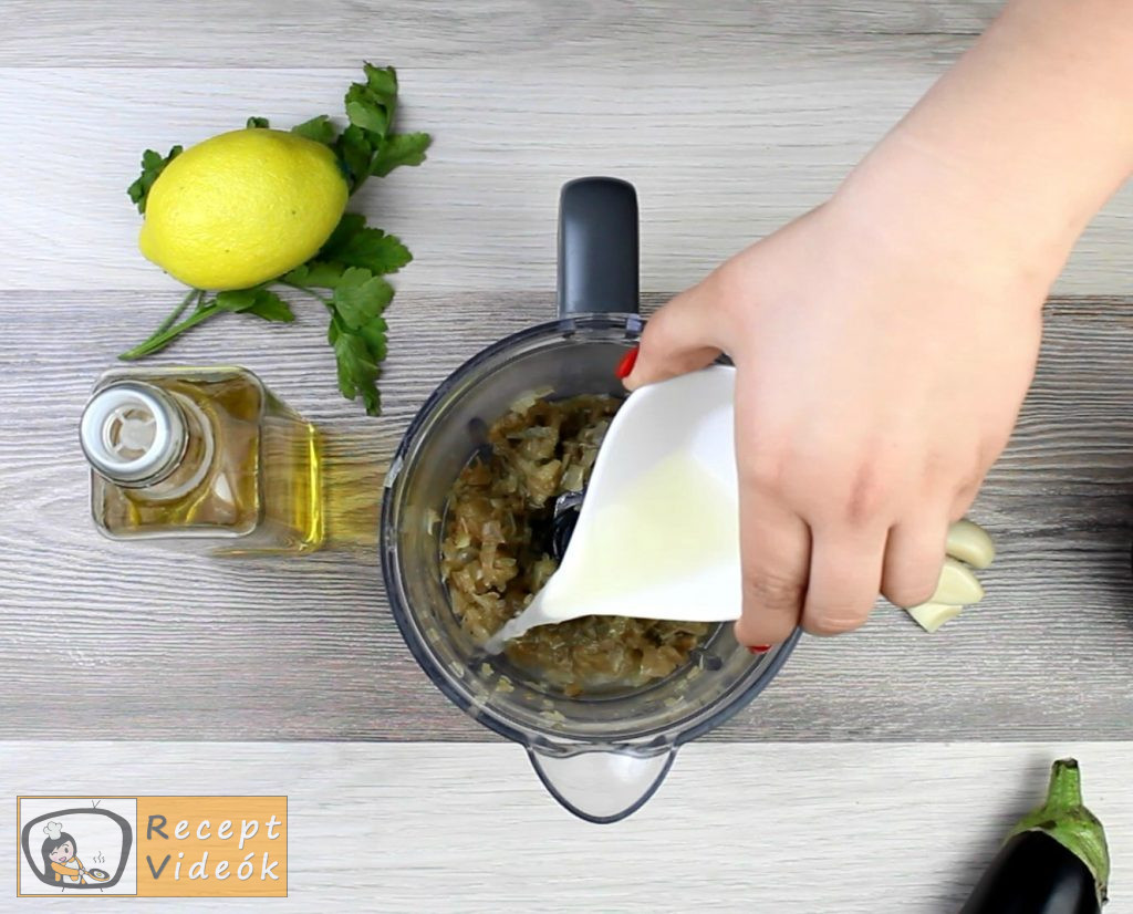 Padlizsánkrém recept, padlizsánkrém elkészítése 4. lépés