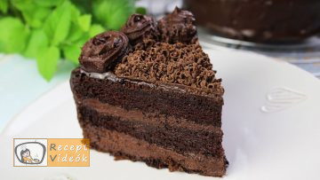 Csokoládétorta (csokitorta) recept elkészítése - Recept Videók