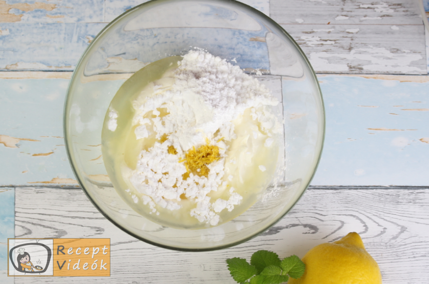 mascarponés citromtorta recept elkészítése 5. lépés