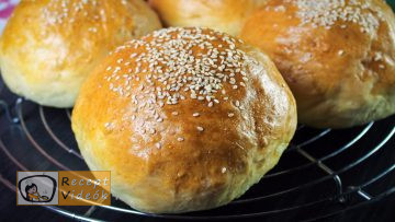 hamburger zsemle recept, hamburger zsemle elkészítése - Recept Videók
