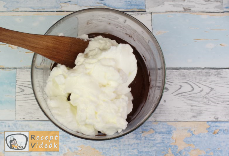 kinder pingui szelet recept, kinder pingui szelet elkészítése 5. lépés