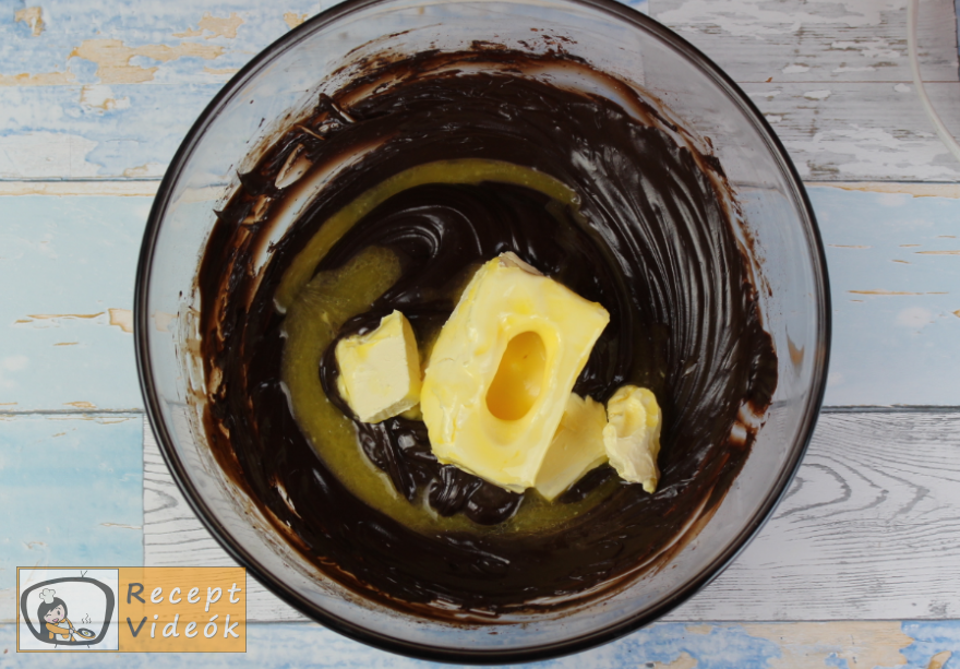 Csokoládétorta (csokitorta) recept elkészítése 8. lépés