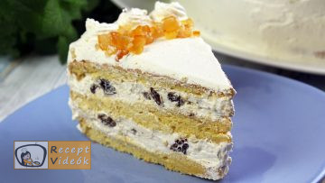 Oroszkrém torta recept, oroszkrém torta elkészítése - Recept Videók