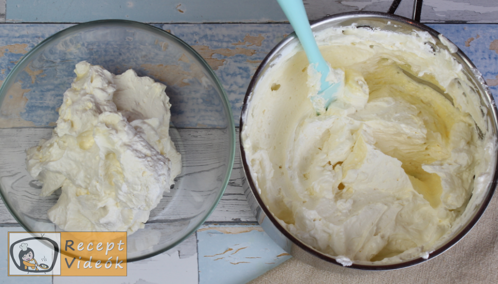 Oroszkrém torta recept, oroszkrém torta elkészítése 10. lépés