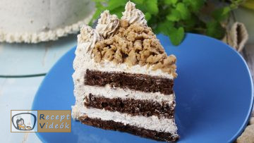 Tejszínes gesztenyetorta recept elkészítése - Recept Videók