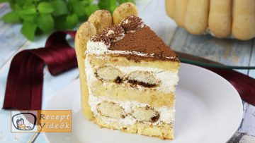 Tiramisu torta recept, tiramisu torta elkészítése -Recept Videók