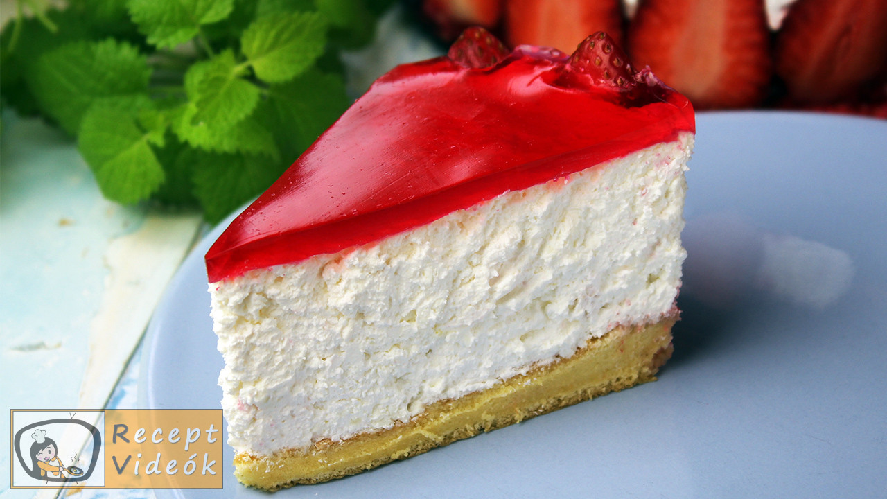 epres túrótorta recept, epres túrótorta elkészítése - Recept Videók