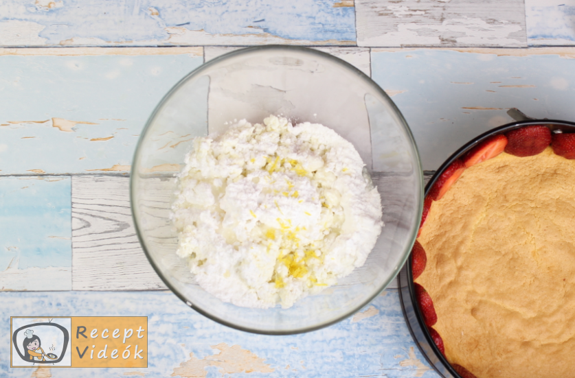 epres túrótorta recept, epres túrótorta elkészítése 6. lépés