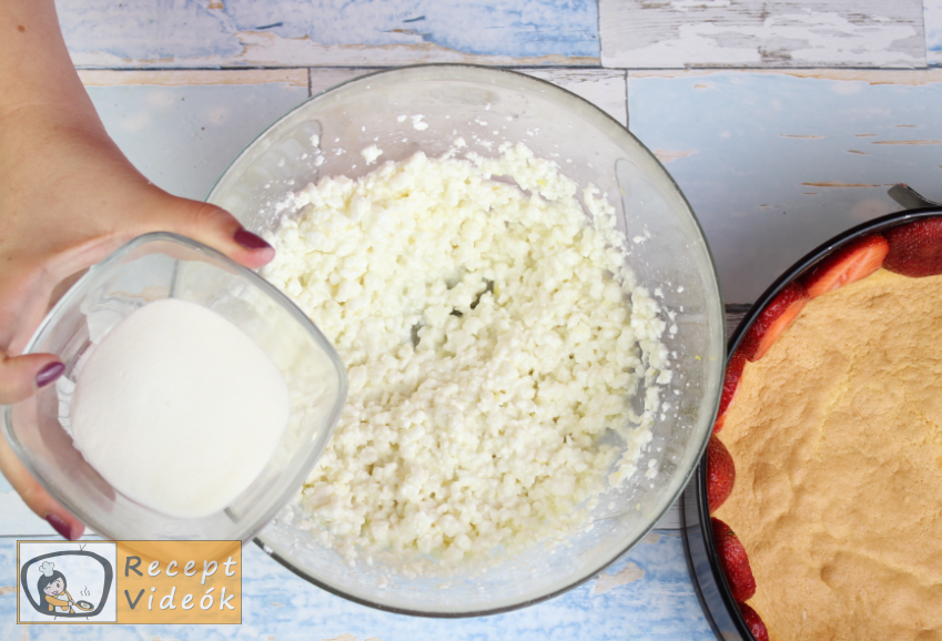 epres túrótorta recept, epres túrótorta elkészítése 7. lépés