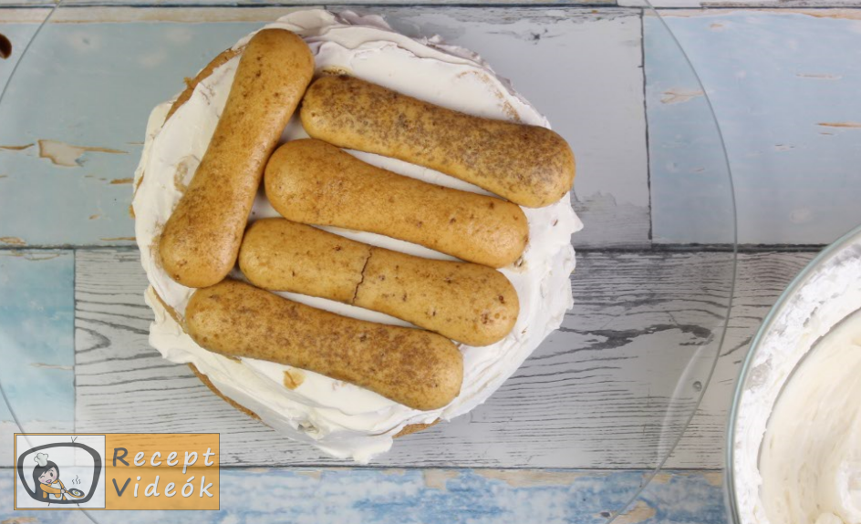 Tiramisu torta recept, tiramisu torta elkészítése 10. lépés