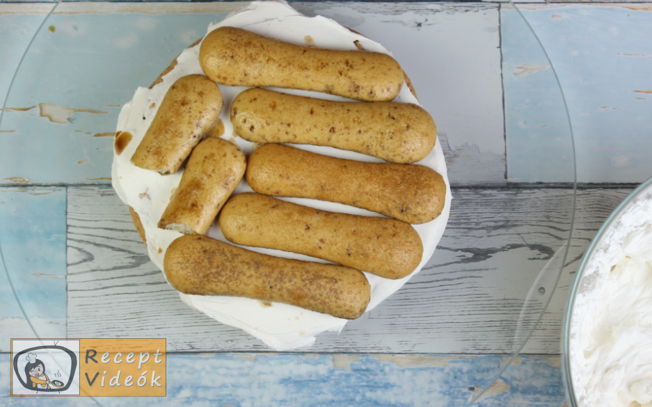 Tiramisu torta recept, tiramisu torta elkészítése 8. lépés