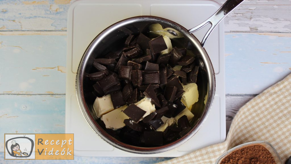 Brownie recept, brownie elkészítése 1. lépés