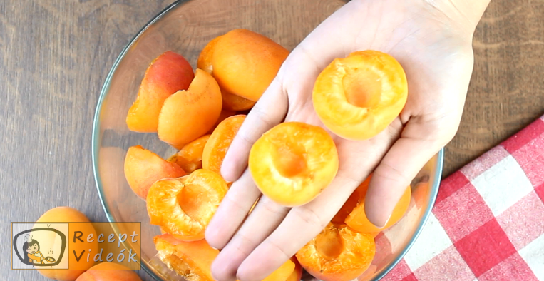 sárgabarack befőtt recept, sárgabarack befőtt elkészítése 2. lépés